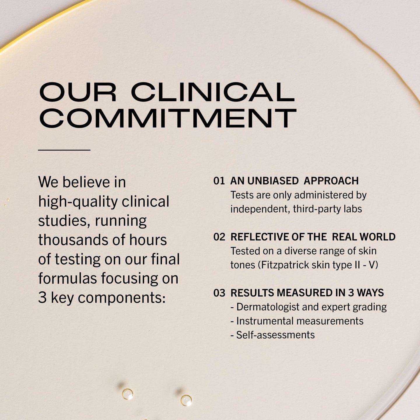 MATTER OF FACT SKINCARE 3 Key Components Clinical Commitment