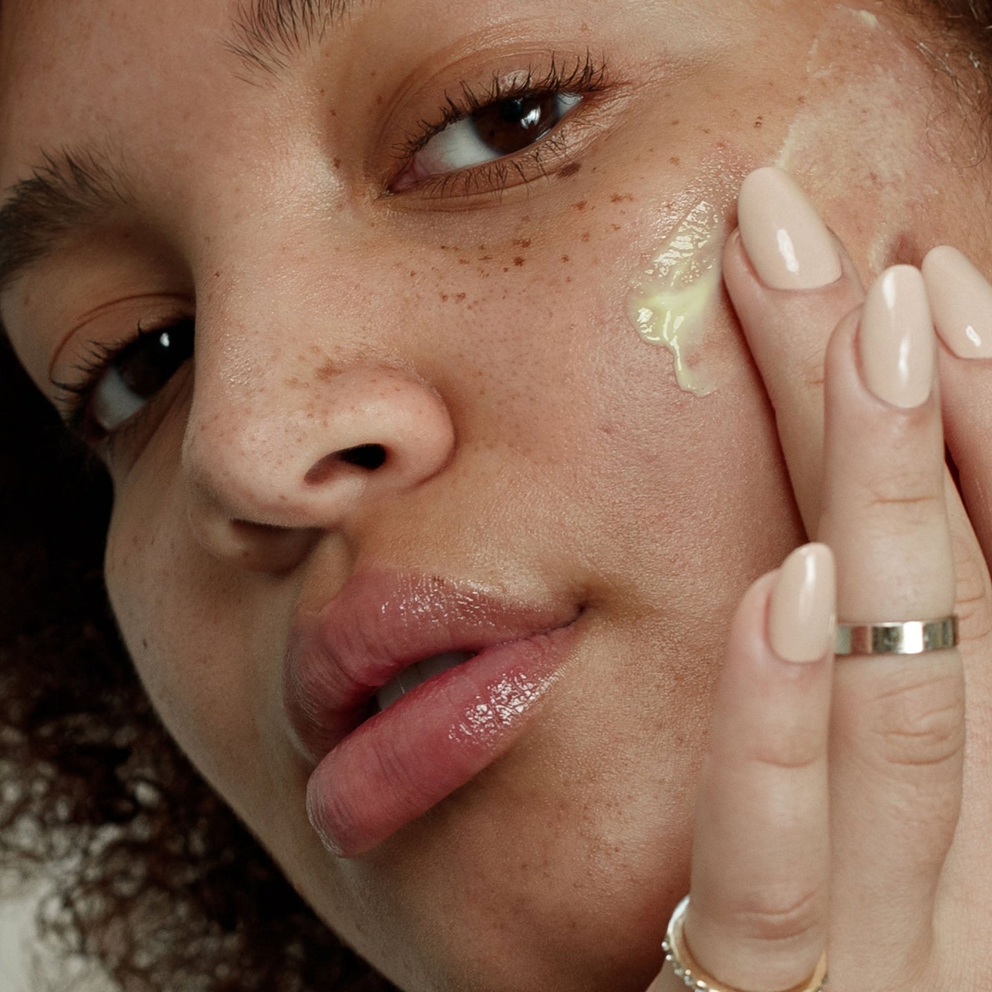 MATTER OF FACE SKINCARE WRINKLE AND TEXTURE CONCENTRATE being applied on a face